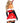 Leg Avenue Naughty Santa Off The Shoulder Vinyl Dress with Tie Back Halter Straps, Belt and Santa Hat - Red/White - Small - 3 Pieces