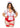 Leg Avenue Nurse Feelgood Snap Crotch Garter Bodysuit with Attached Apron and Hat Headband - Red/White - Queen/XLarge/XXLarge - 2 Piece