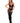 Leg Avenue Opaque and Sheer Illusion Keyhole Halter Bodystocking - Black - One Size
