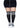 Leg Avenue Over The Knee Athletic Socks - Black/White - Queen/XLarge/XXLarge