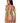 Leg Avenue Rainbow Striped Net Halter Bodysuit with Snap Crotch - Multicolor