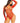 Leg Avenue Rhinestone Fishnet Crotchless Teddy with Lace Up Front Detail and Crossover Halter - Red - One Size