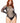Leg Avenue Rhinestone Fishnet Gloved Bodysuit with Snap Crotch - Black - Queen/XLarge/XXLarge