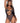 Leg Avenue Rhinestone Mesh Wrap Around Bikini Top and Suspender Bodysuit - Black - One Size - 2 Piece
