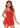 Leg Avenue Rose Lace Flair Chemise - Red - One Size