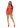 Leg Avenue Seamless Heart Net Mini Dress with Keyhole Tie Front - Red - One Size