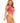Leg Avenue Seamless Ombre Halter Bodysuit - One Size - Sunset