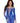 Leg Avenue Seamless Opaque Cut-Out Footless Bodystocking - Royal Blue - One Size