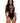 Leg Avenue Seamless Shredded Racer Back Thong Bodysuit - Black - One Size