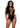 Leg Avenue Seamless Shredded Racer Back Thong Bodysuit - Black - One Size