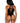 Leg Avenue Seamless Shredded Racer Back Thong Bodysuit - Black - One Size