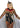 Leg Avenue Sheer Glitter Flame Devil Cape and Devil Horns - Black - One Size - 2 Piece