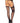 Leg Avenue Sheer Lace Top Stockings with Attached Cross-Over Lace Garter Belt - Black - One Size