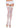 Leg Avenue Sheer Nylon Thigh High with Lace Top - White - One Size