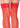 Leg Avenue Sheer Stocking with Back Seam Lace Top - Red - One Size