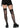 Leg Avenue Stiched Up Fishnet Thigh High - Black - One Size