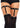 Leg Avenue Studded Elastic Garter Suspender - Black - One Size