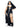 Leg Avenue Sultry Sinner Dual Slit Garter Dress with Vinyl Cross Detail, Vinyl Collar, and Nun Habit - Black/White - Queen/XLarge/XXLarge - 3 Piece