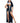 Leg Avenue Sultry Sinner Dual Slit Garter Dress with Vinyl Cross Detail, Vinyl Collar, and Nun Habit - Black/White - Small - 3 Piece