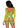 Leg Avenue Supreme Fence Net Long Sleeved Mini Dress - Green/Neon Green - One Size