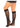 Leg Avenue Sweetheart Knit Knee Highs with Lace Ruffle Cuff - Black - One Size