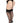 Leg Avenue Wide Top Rhinestone Spandex Sheer Stockings - 1x-2x - Black