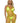 Leg Avenue Woven Twist Net Backless Maxi Dress - One Size - Lemon - Yellow - One Size