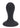 Levelz Single Rattle Liquid Silicone Anal Plug - Black - Small