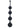 Levelz Waterdrop Silicone Anal Balls - Black - XXLarge - 60mm
