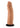 Lock On Argonite Dildo with Suction Cup Adapter - Caramel - 8in