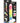 Lollicock Glow In The Dark Rainbow Silicone Dildo with Balls - Glow In The Dark/Multicolor - 7in