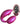 Love to Love Wonderlover Rechargeable Silicone Dual Vibrator with Remote - Iridescent - Berry