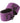 Lust Bondage Wrist Cuff - Black/Purple