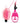 Lux Fetish Vibrating Butterfly Pussy Pump with Quick Release - Black/Pink