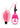 Lux Fetish Vibrating Butterfly Pussy Pump with Quick Release - Black/Pink