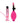 Lux Fetish Vibrating Clitoral Pump with Quick Release - Black/Pink