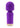 M'lady Rechargeable Silicone Mini Vibrating Wand - Purple