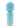 M'lady Rechargeable Silicone Mini Vibrating Wand - Teal