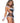 Maid to Order, Lace Trimmed Cut-Out Bodysuit, Sheer Apron, Garter, and Head - Black/White - XSmall - 4 Piece/Piece