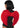 Marabou Trim Wings - Red - One Size