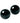 Master Series Jaded Glass Ben Wa Balls - Black/Green