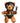 Master Series Master Bear Keychain - Brown