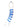 ME YOU US Textured Ice G-Spot and P-Spot Teaser Glass Dildo - Blue/Clear