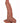 Natural Realskin Hot Cock Curved Warming Rechargeable Dildo - Chocolate - 7in
