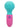 Naughty Bits to The Max Vibrating Rechargeable Silicone Wand - Blue/Pink