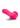 Neo Dual Density Dildo with Balls - Neon Pink/Pink - 7.5in