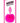 Neon Bunny Tail Silicone Anal Plug - Pink