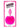 Neon Bunny Tail Silicone Anal Plug - Pink