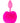 Neon Bunny Tail Silicone Anal Plug - Pink