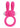 Neon Silicone Vibrating Rabbit Ring - Pink/White